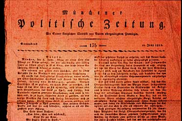 Münchener Politische Zeitung vom 8. Juni 1815