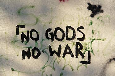 No Gods No War - Graffito in Eichstätt