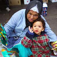 Capetown Markt Verkäuferin von Süßwaren