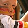 World Cup final celebration:  German boy fan