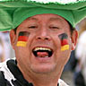 World Cup final celebration:  German supporter