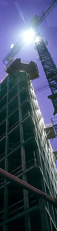 Berlin - construction work at Potsdamer Platz in november 2002