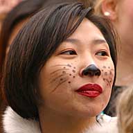 Carnival Monday Parade Cologne 2003 asian carnival reveller