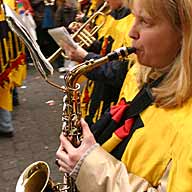 Carnival Monday Parade Cologne 2003 - saxophone player