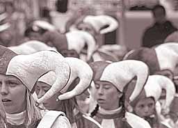 Rosenmontagszug Köln 2003 verbiesterter Jecke