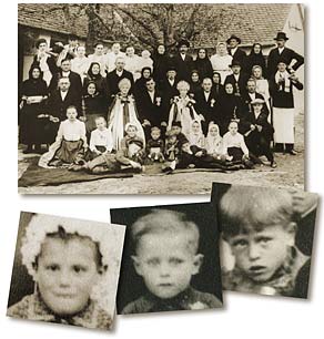 Familie Dapper um  1940
